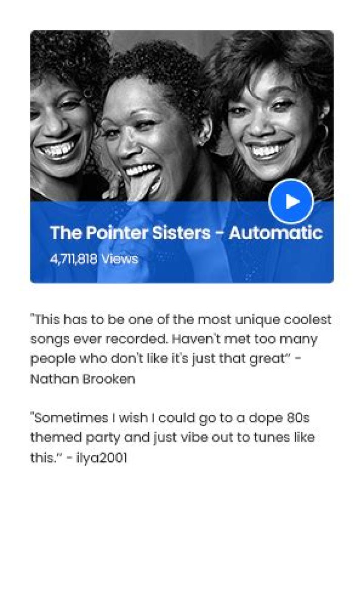 Pointer Sisters Facts